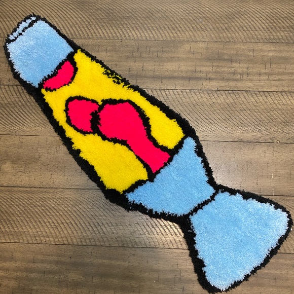 Handmade lava lamp rug - Picture 3 of 4